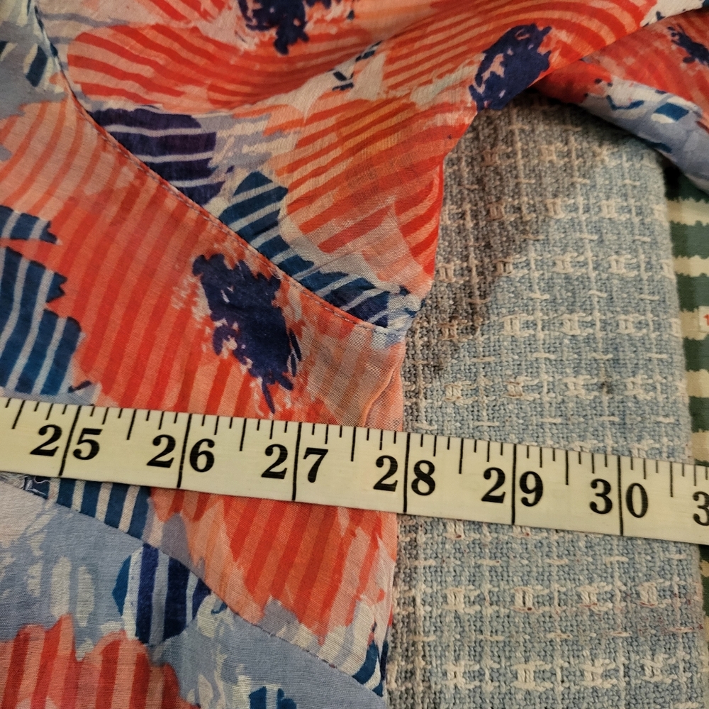 Ruby Rd. Floral Buttons Down Top Blouse - Picture 7 of 10